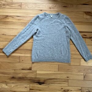 L.L. Bean Heather Gray Knit Top